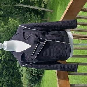 Harve Bernard Black Zipper Jacket Size L